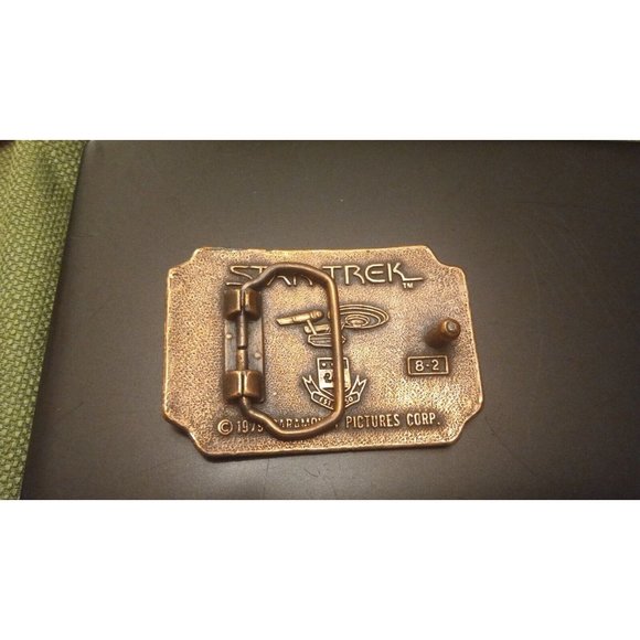 VINTAGE 1979 **STAR TREK** (SPOCK & CAPTAIN KIRK) BELT BUCKLE - Picture 5 of 6